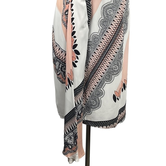 REISS HOPE BANDANA SCARF PRINT STRAPPY BACK CRISS CROSS HALTER DRESS - Picture 10 of 16